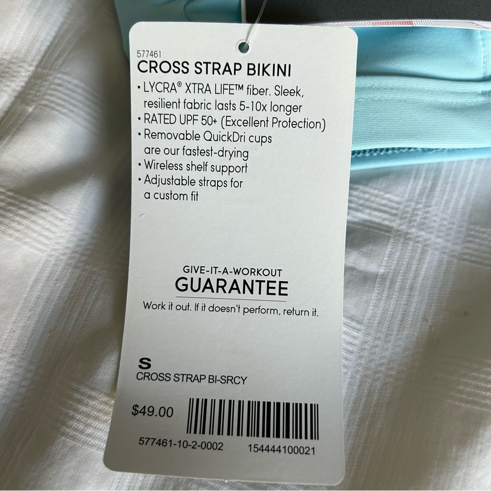 ATHLETA (SKY BLUE) Cross Strap Bikini TOP = SM | BOTTOM = MED - Picture 16 of 16